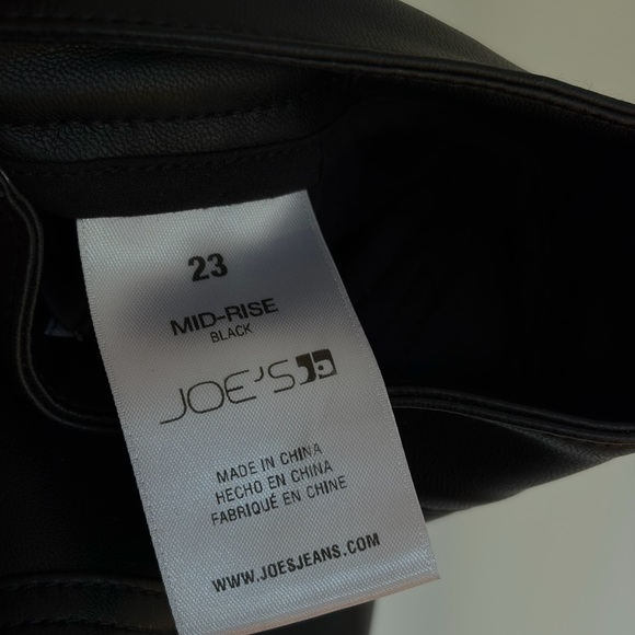 Joe's Jeans Black Straight Leg Pants - Picture 9 of 9